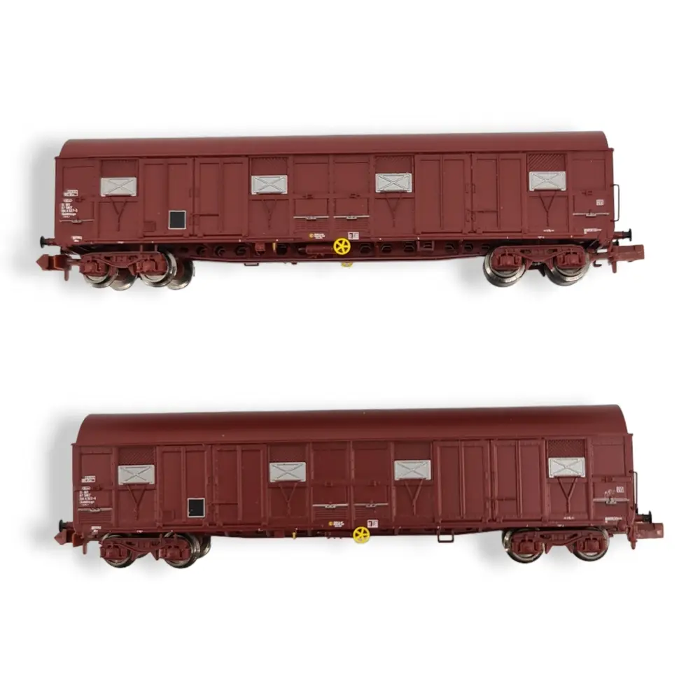 Set de 2 wagons couverts Gass 9-16 - Trains160 16022 - N 1/160 - SNCF - Ep IV/V - 2R - 3