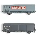 Set 2 wagons couverts EVS Hbis & Hs - Trains160 16035 - N : 1/160 - SNCF - EP. IV/V  - 3