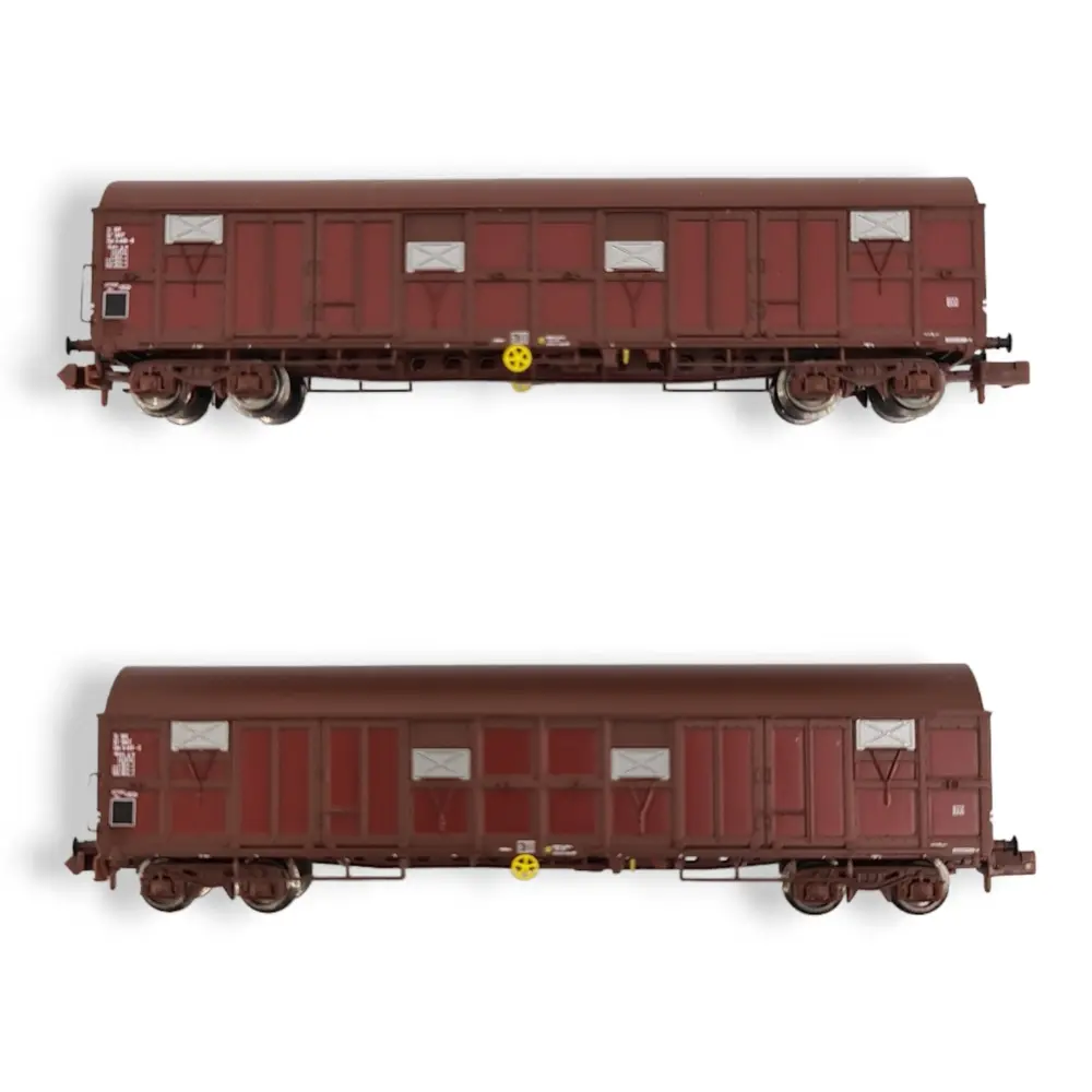 Set 2 wagons couverts Gass 9-16 - TRAINS160 16021 - N : 1/160 - SNCF - EP. IV  - 3