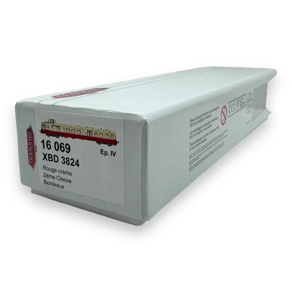 Autorail Diesel XBD3824 GRG - TRAINS160 16069 - N : 1/160 - SNCF - EP. IV - Analogique - 2R  - 4