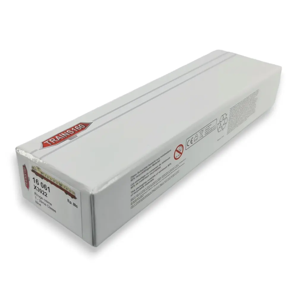 Autorail X 3922 - Trains160 16061 - N 1/160 - SNCF - EP III - 3