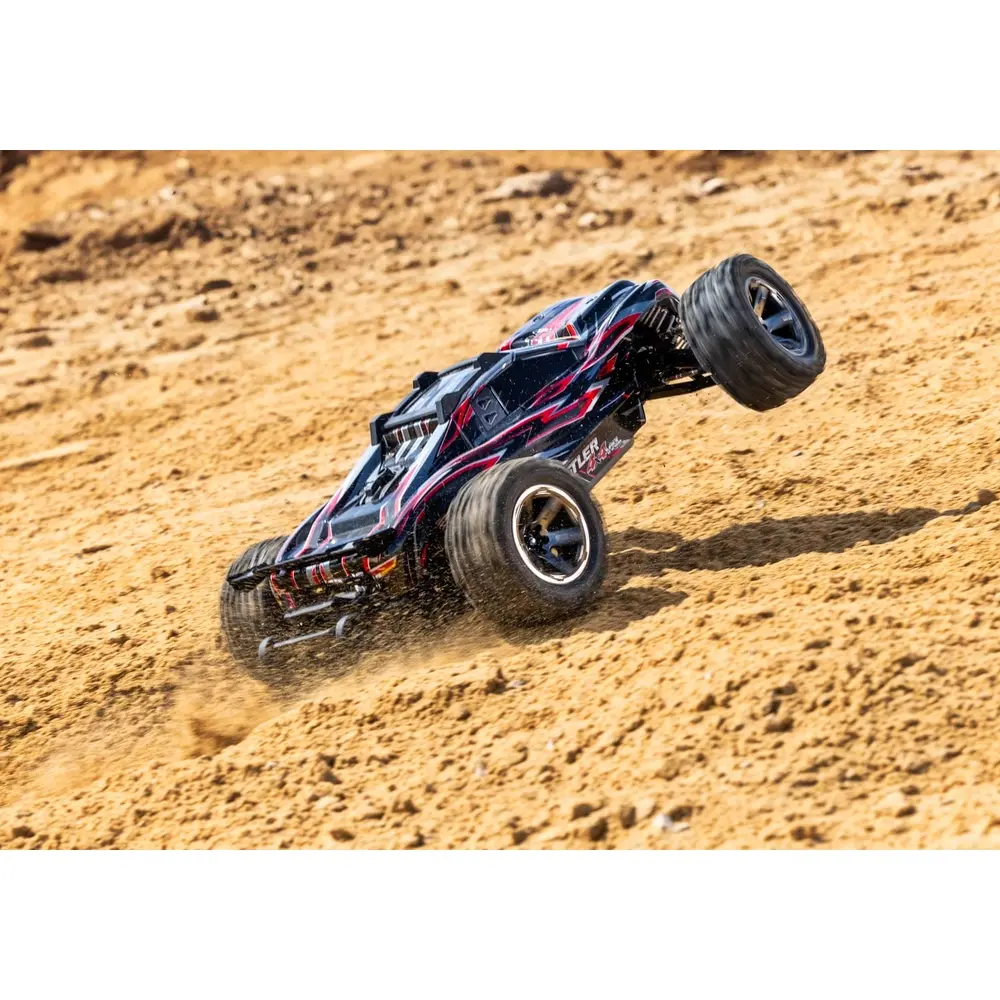Rustler 4x4 HD VXL 3S Clipless TSM RTR - Traxxas 67376-4-RED - 1/10 - 16