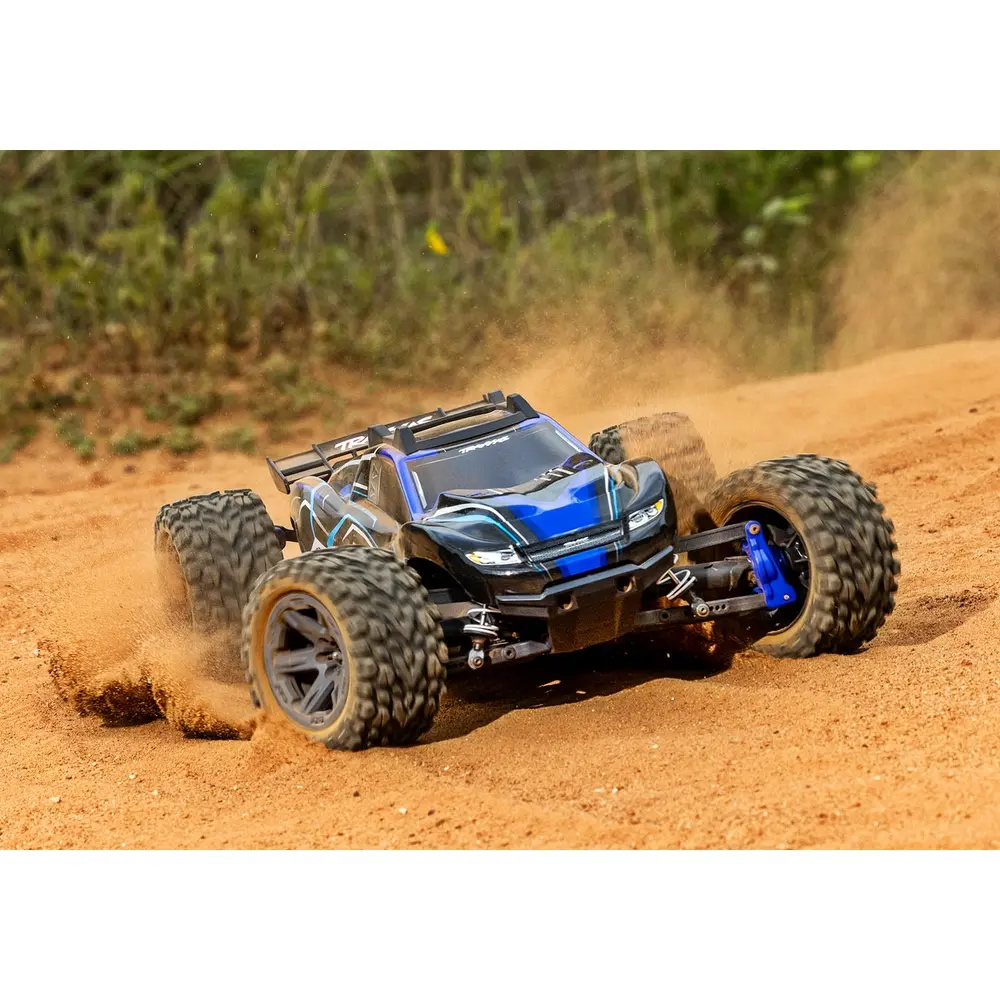 Stadium Truck - Rustler 4x4 brushless 2S RTR - Traxxas 67164-4-BLUE - 1/10 - 5