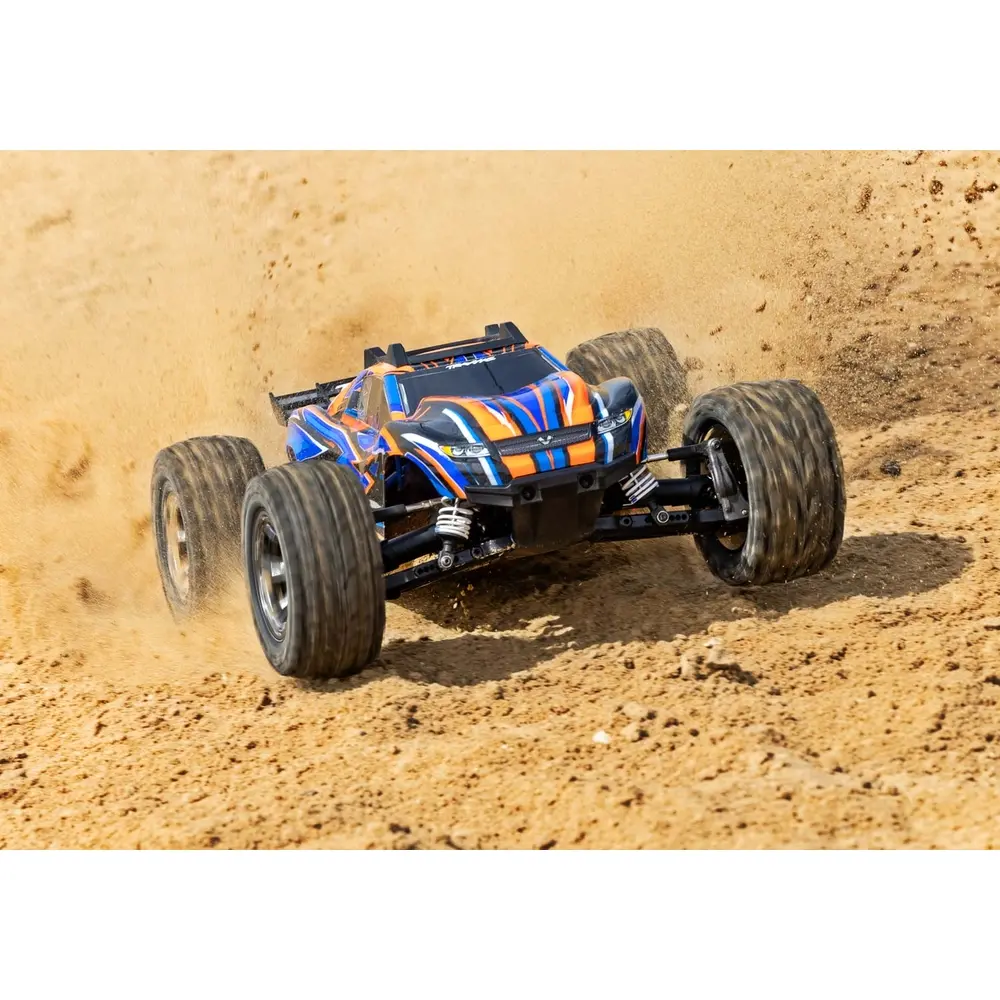 Rustler 4x4 HD VXL Brushless 3S Clipless TSM RTR - Traxxas 67376-4-ORNG - 1/10 - 3