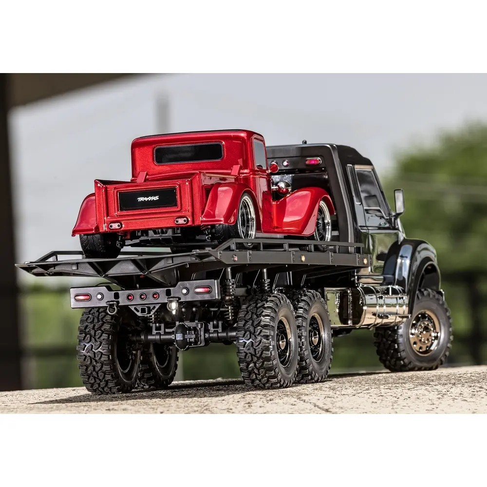 Camion à plateau TRX-6 Ultimate RC Hauler 6x6 RTR avec treuil - Traxxas 88086-84-BLK - 1/10 - 35