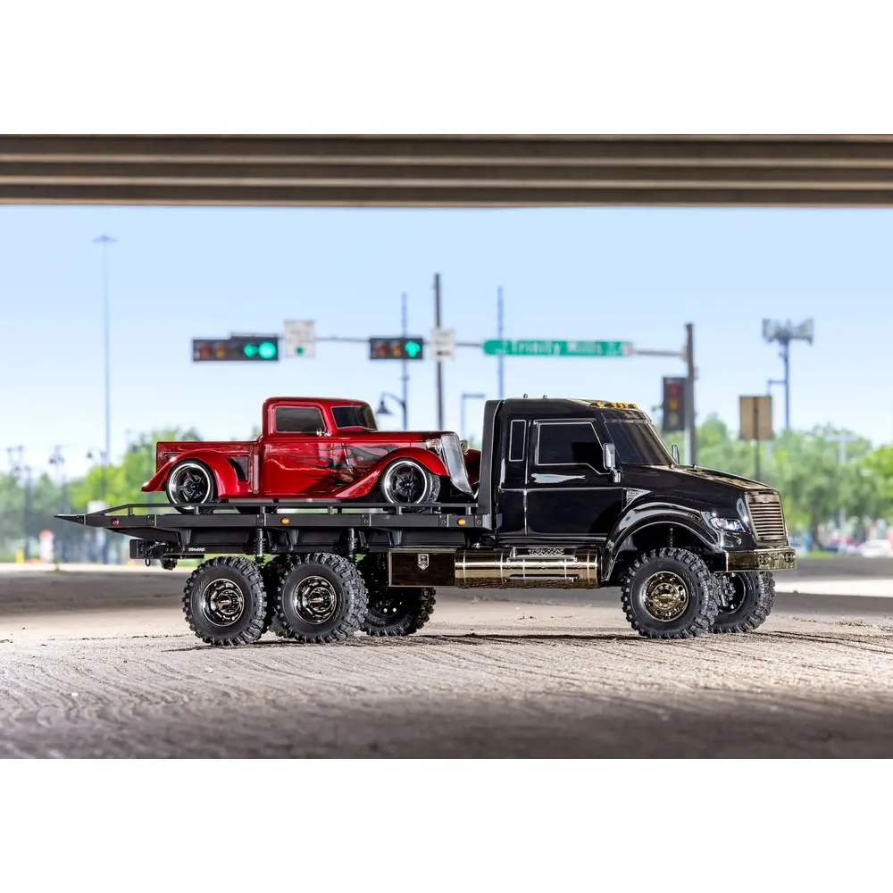 Camion à plateau TRX-6 Ultimate RC Hauler 6x6 RTR avec treuil - Traxxas 88086-84-BLK - 1/10 - 36