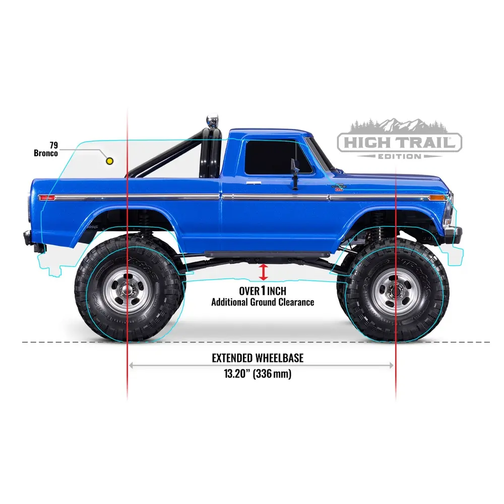 Pick-up TRX-4 High Trail Ford Ranger XLT F-150 1979 RTR - Traxxas 92046-4-BRWN - 1/10 - 21
