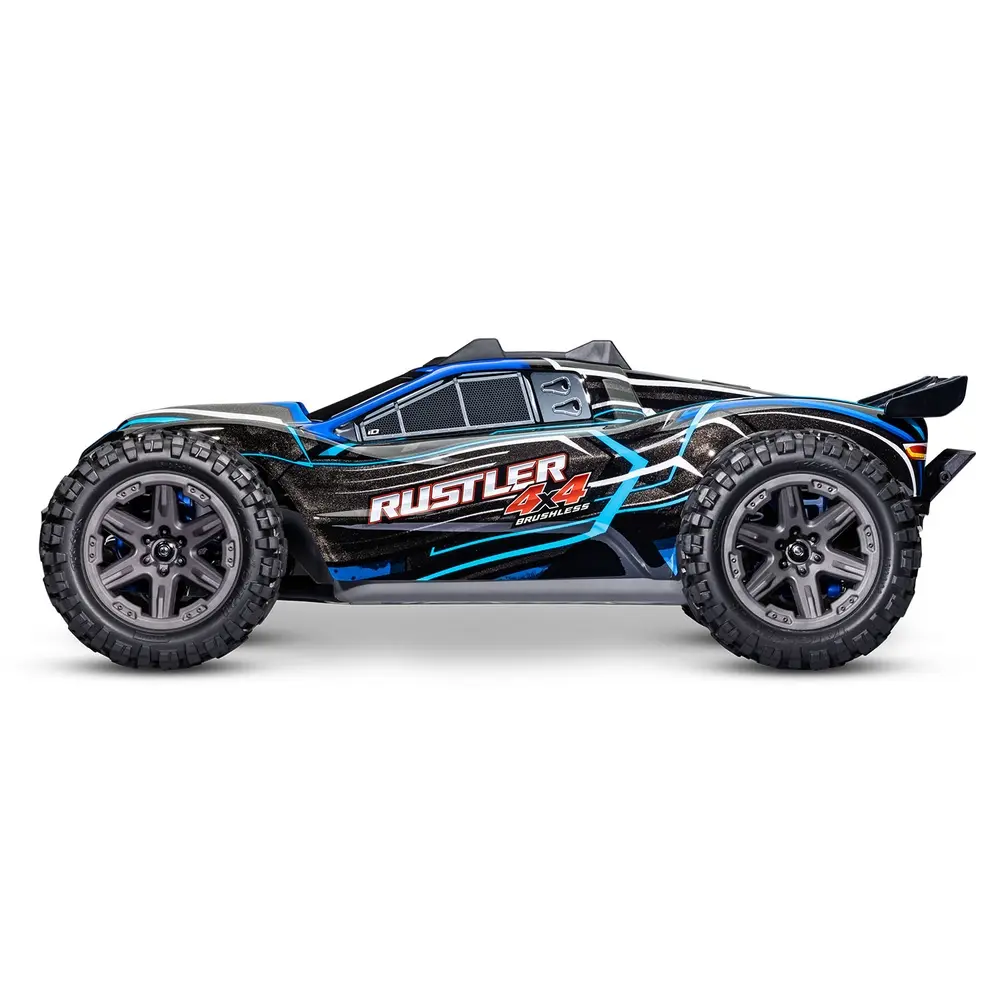 Stadium Truck - Rustler 4x4 brushless 2S RTR - Traxxas 67164-4-BLUE - 1/10 - 9