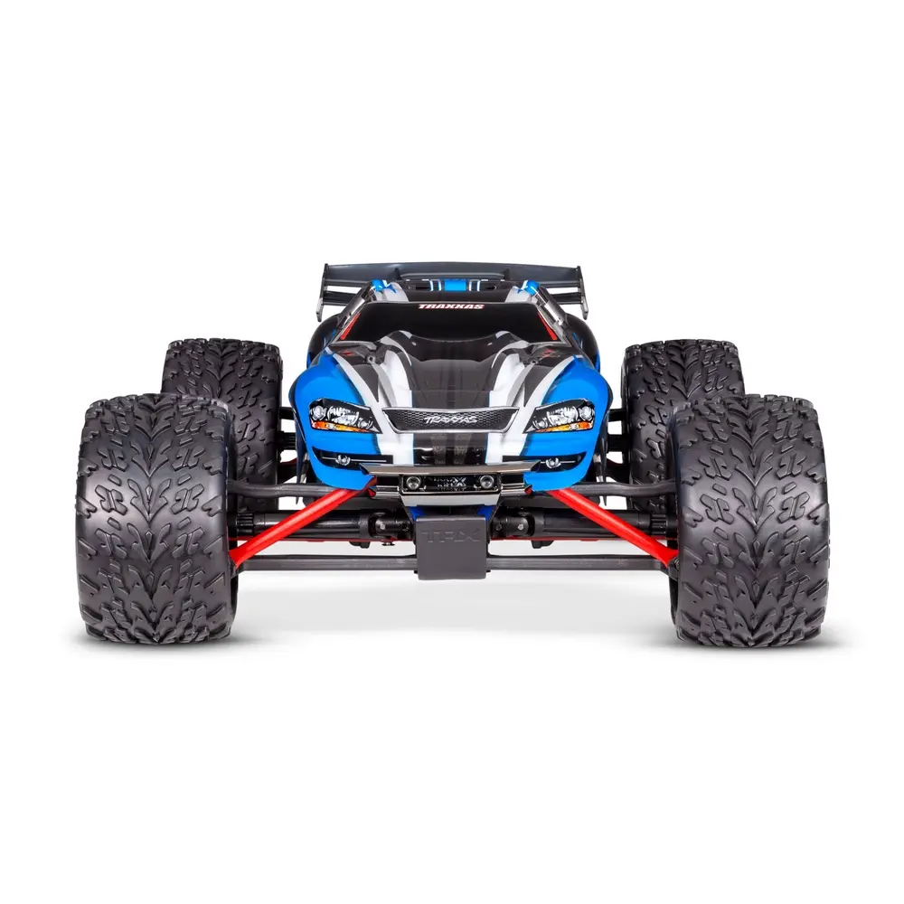Monster truck E-Revo brushed 100% RTR - Traxxas 71054-8-BLUE - 1/16  - 2