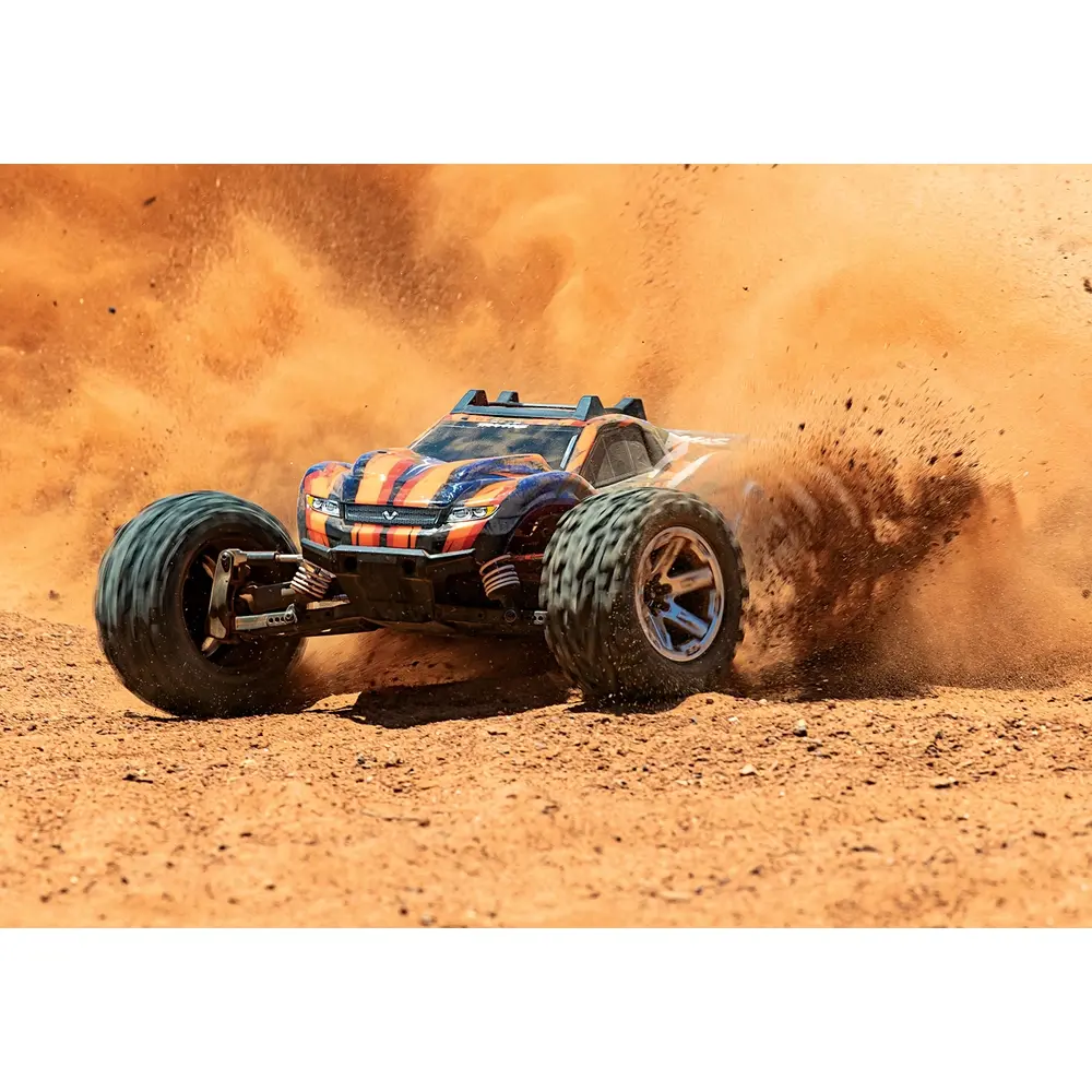 Stadium Truck - Rustler 4x4 brushless VXL RTR - Traxxas 67076-4-ORNG - 1/10 - 11