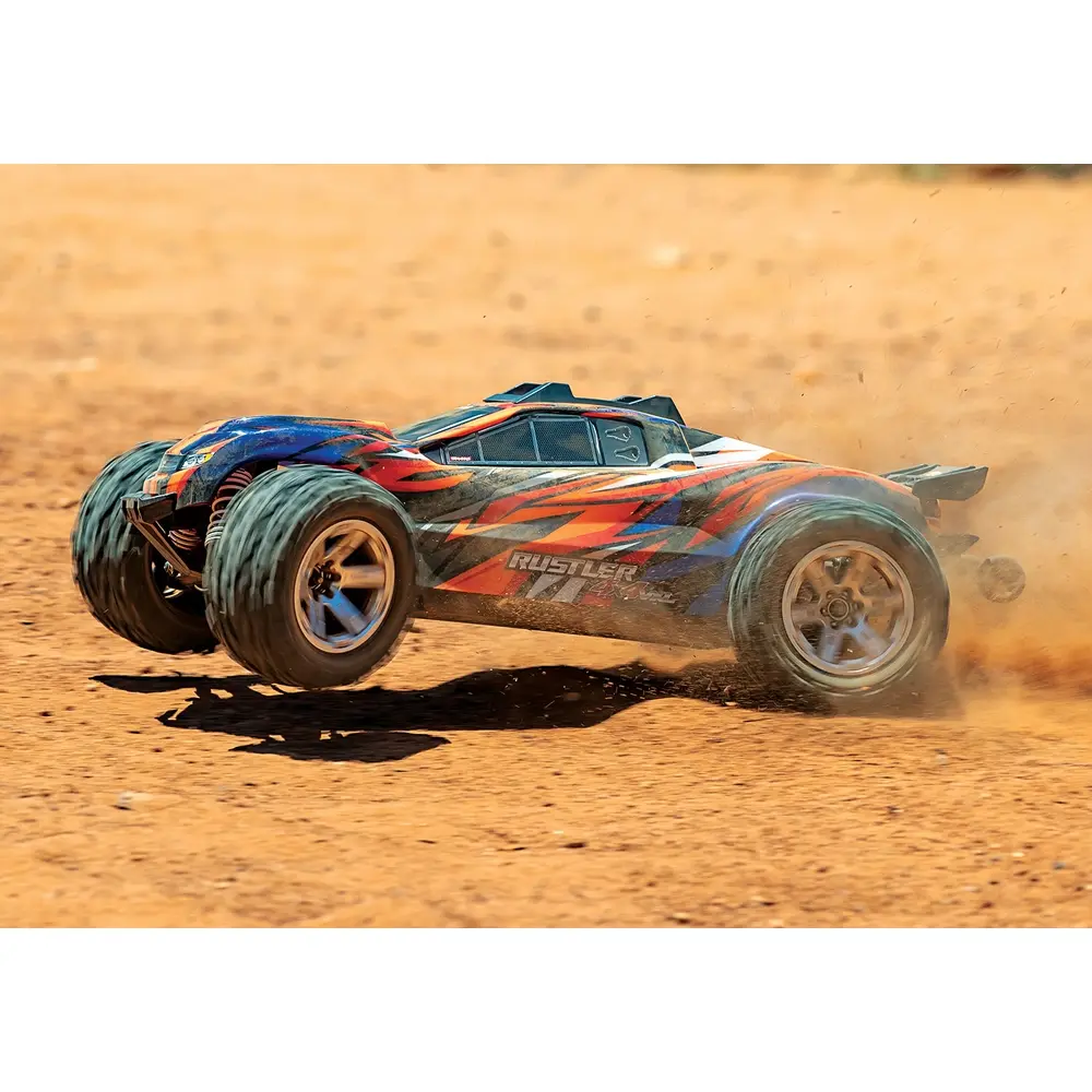 Stadium Truck - Rustler 4x4 brushless VXL RTR - Traxxas 67076-4-ORNG - 1/10 - 2