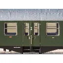 Voiture voyageur 2nd classe verte B4ym(b)-51 TRIX 23166 - DB - HO 1/87 - EP III - 2