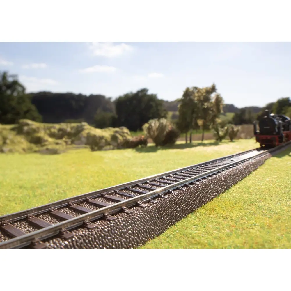 Rail courbe R2 5,7° Trix 62206 - Rayon 437,5 mm - HO : 1/87 - Code 83 - Voie C - 2