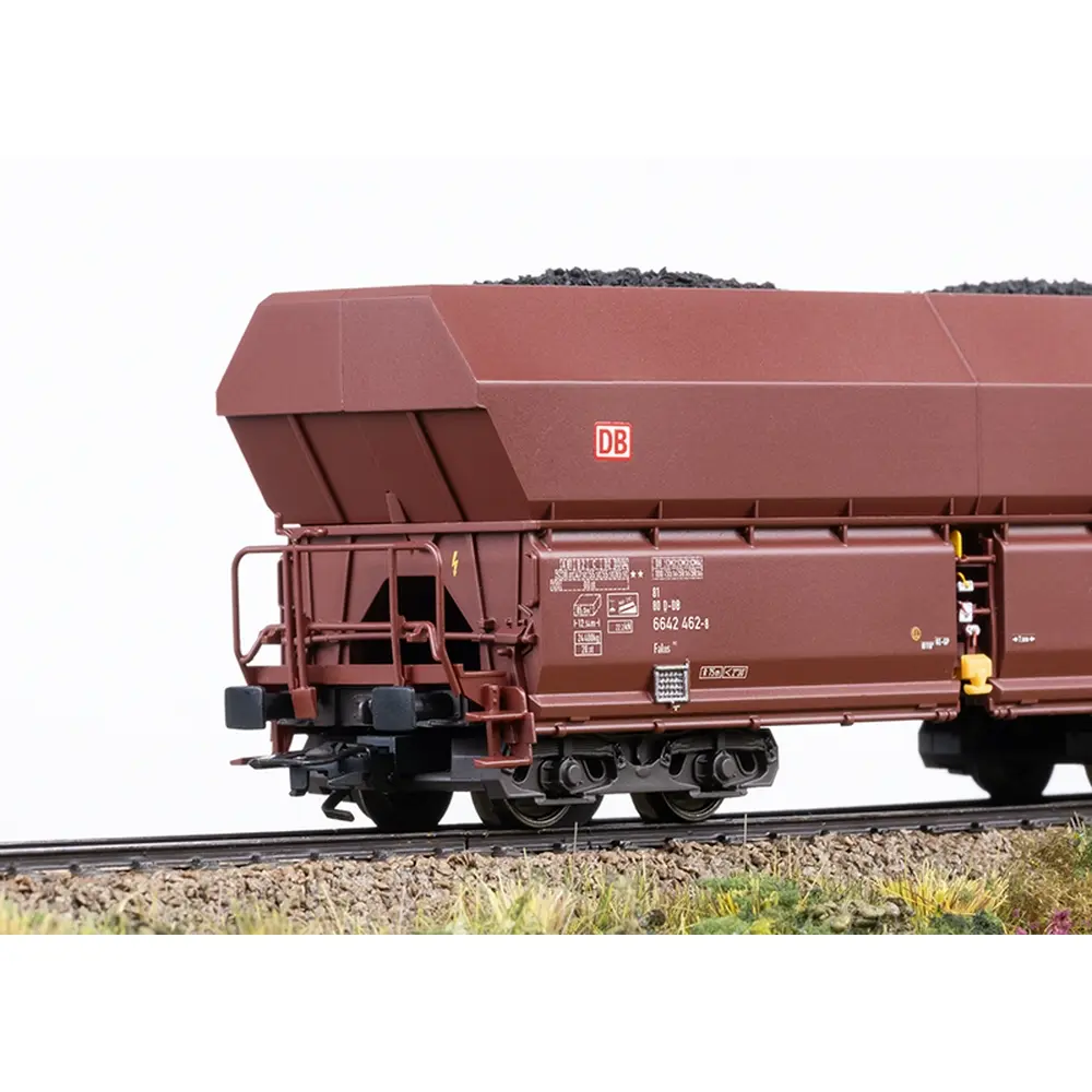 Coffret de wagons à déchargement automatique Falns 182 - Trix T24182 - DB AG - HO 1/87 - EP. VI - 2R - 2