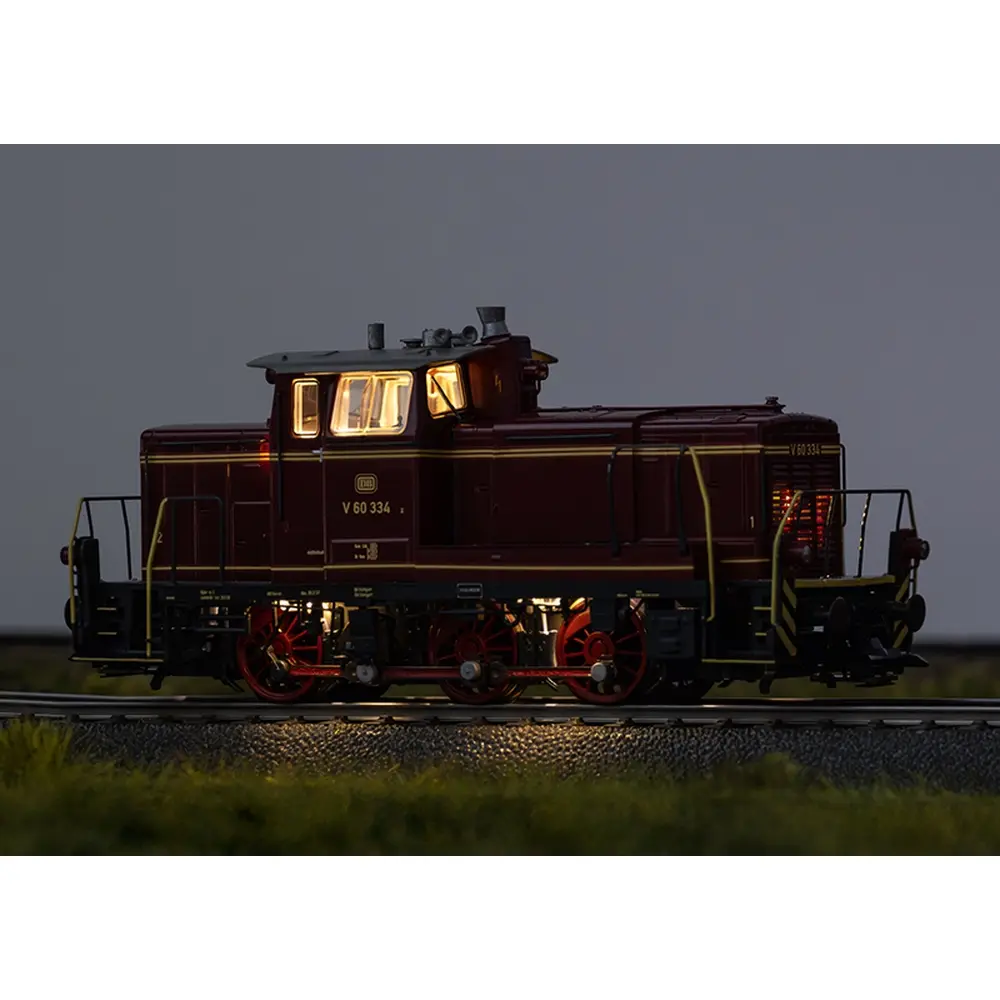 Locomotive diesel V 60 - TRIX T25600 - DB - HO 1/87 - EP. III - Digital sound - 2R - 4