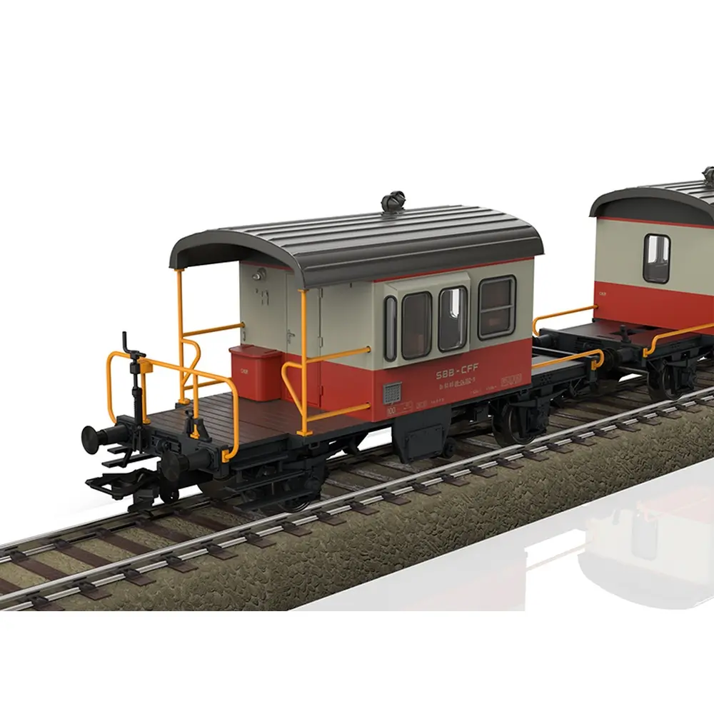 Coffret de wagons Sputnik Swiss Express - Trix T24650 - SBB/CFF/FFS - HO 1/87 - EP. IV - 2R - 4