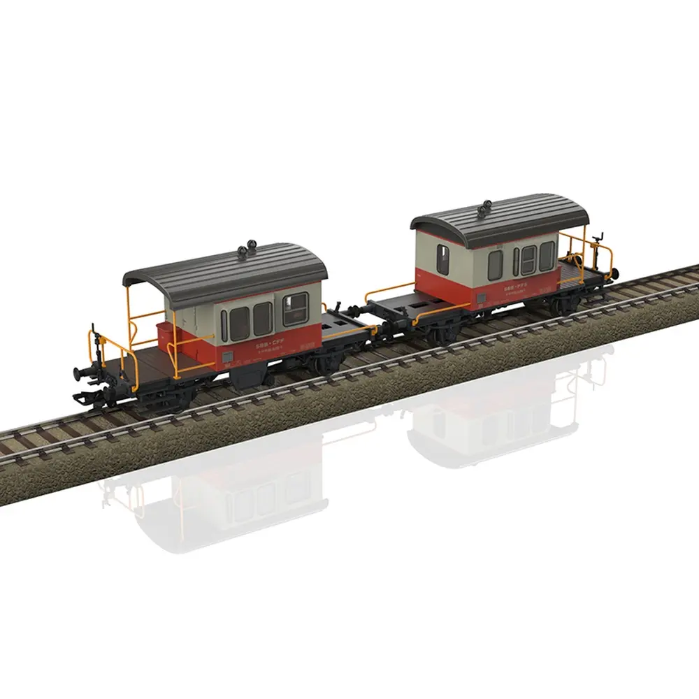 Coffret de wagons Sputnik Swiss Express - Trix T24650 - SBB/CFF/FFS - HO 1/87 - EP. IV - 2R - 2