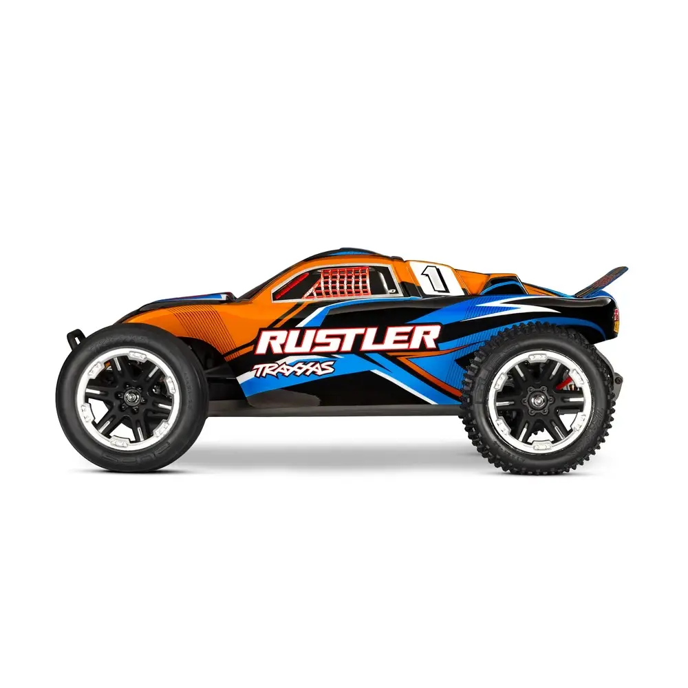 Rustler 2wd XL-5 TQ Clipless RTR + accus, chargeur - Traxxas 37254-8-ORNG - 1/10 - 4