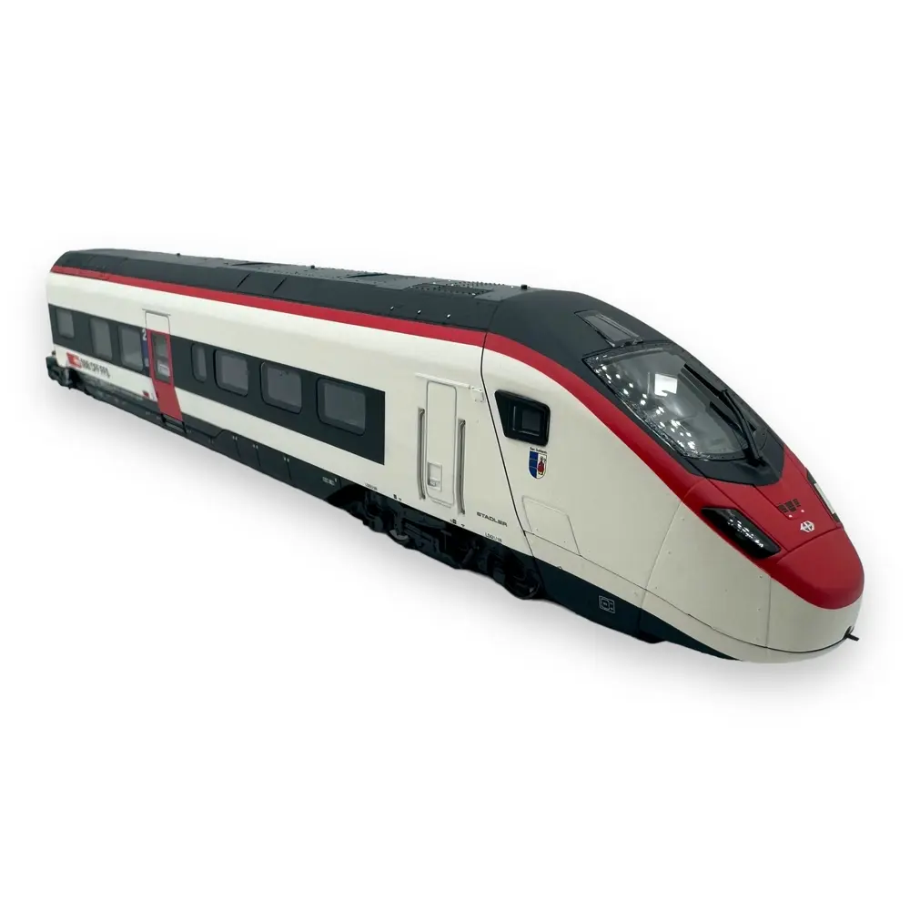 Set 5 éléments TGV RABe 501 Giruno - Trix 25810 - HO 1/87 - CFF - Ep VI - Digital sound - 2R - 7