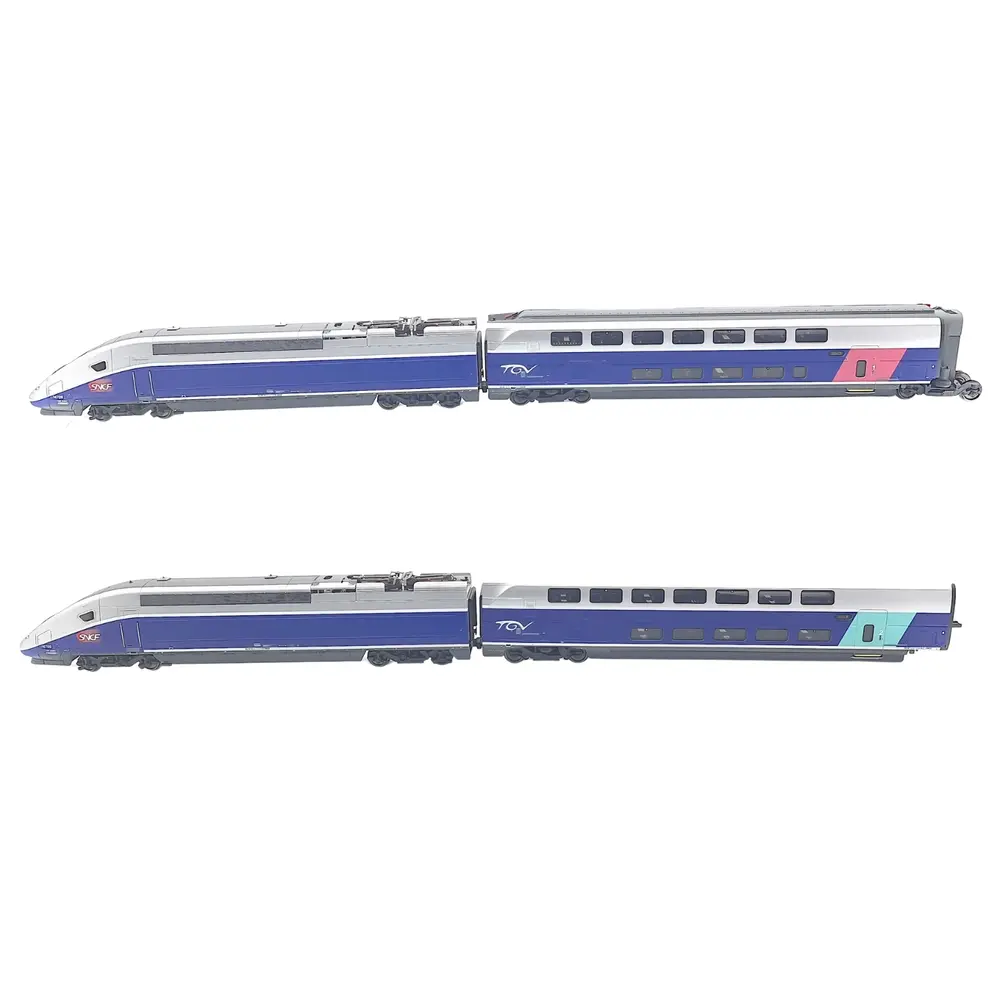 Set 4 éléments TGV EuroDuplex Trix 22381 - HO 1/87 - SNCF - EP VI - 2 rails - 2