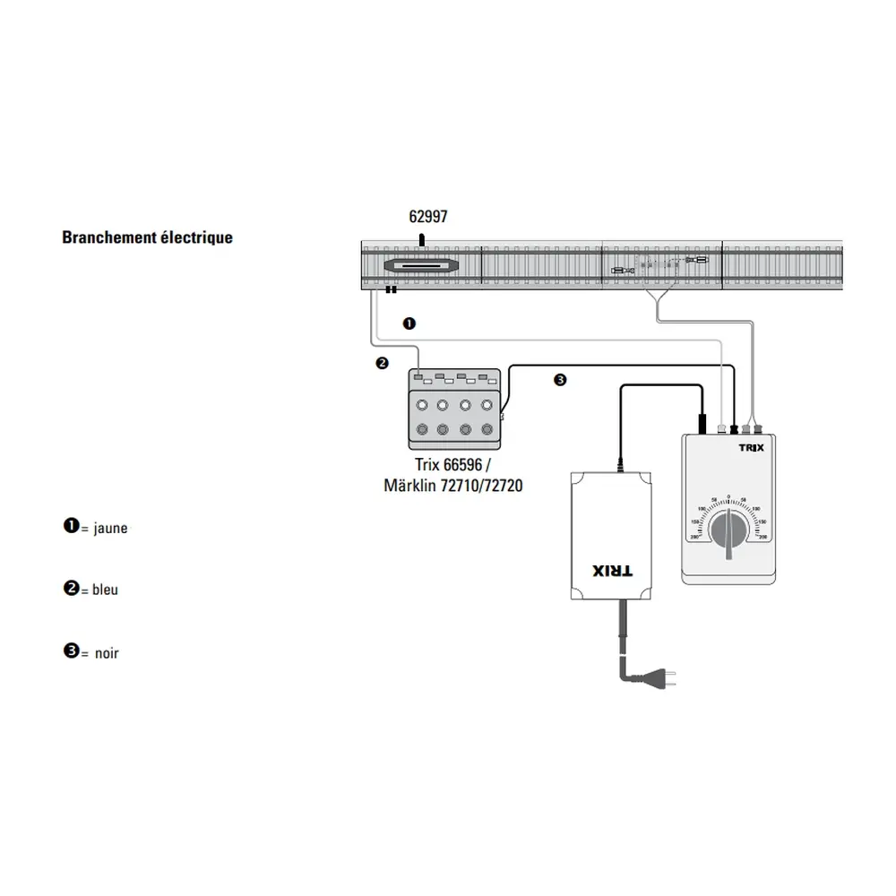 Rail dételeur Trix 62997 - HO : 1/87 - Code 83 - Voie C - 3