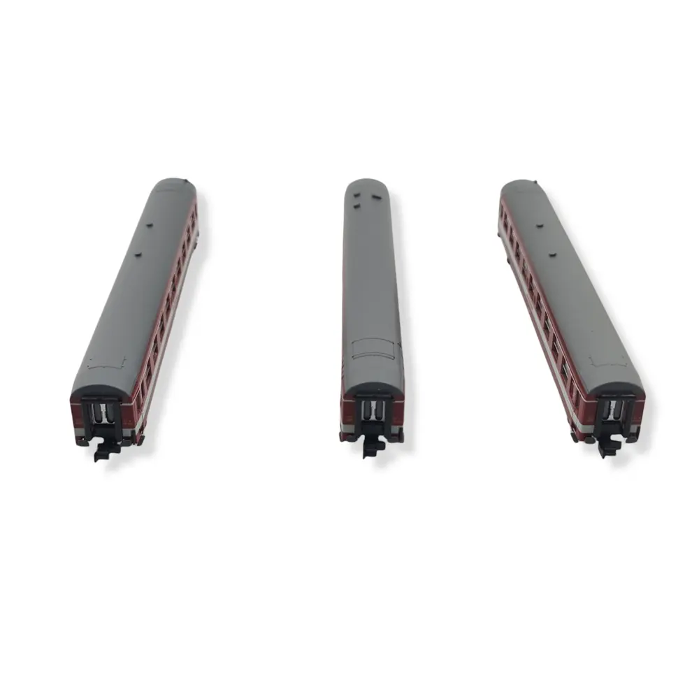 Set de 3 voitures grandes  lignes "Le Capitole" MINITRIX 18218 - SNCF - N 1/160 - 3