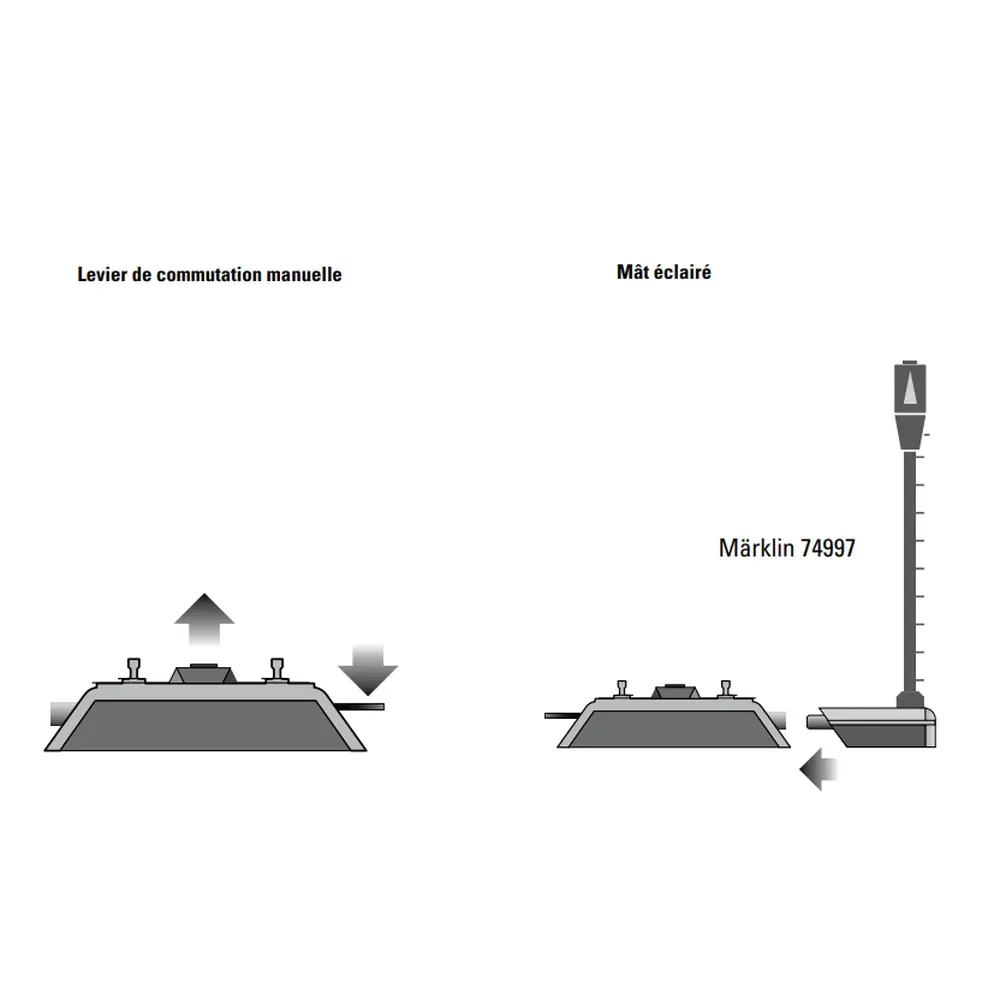 Rail dételeur Trix 62997 - HO : 1/87 - Code 83 - Voie C - 4