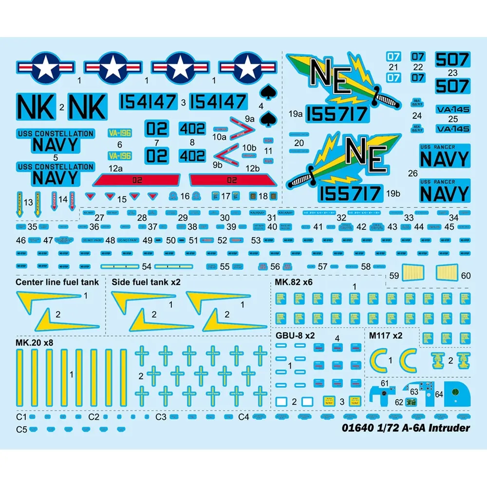 Avion d'attaque américain A-6A "Intruder" - Trumpeter 01640 - 1/72 - 20
