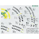 Rail courbe rayon 30° - Minitrix 14910 - N : 1/160 - code 80 - 320 mm - 2