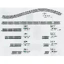 Rail flexible Minitrix 730 mm - N : 1/160 - code 80 - 14901 - 4