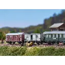 Coffret de wagons DB GmP - Minitrix 15002 - N 1/160 - DB - Ep III - 2R - 2