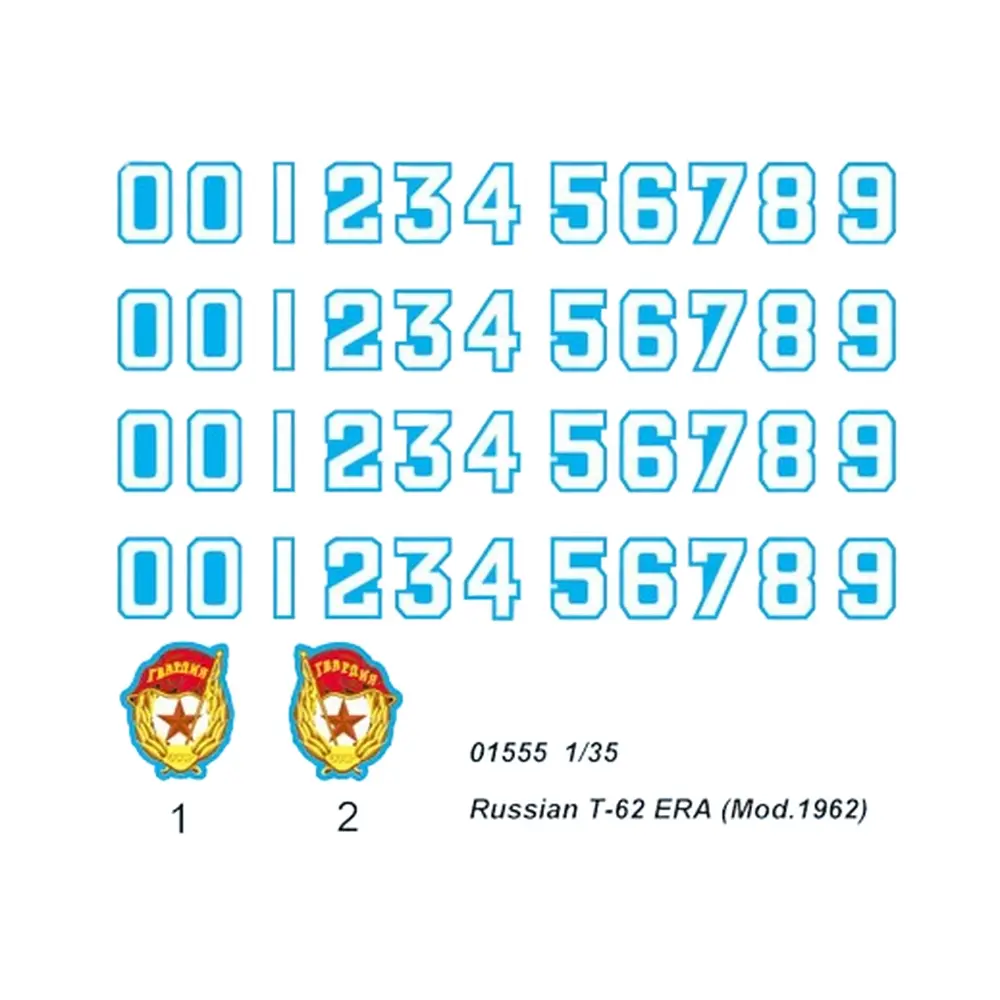 Char de combat Russe - T62 ERA 1962 - Trumpeter 01555 - 1/35 - 3
