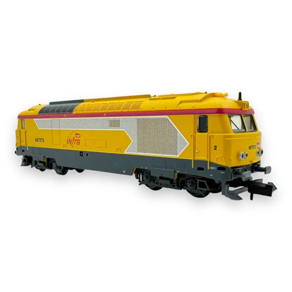 Locomotive diesel BB 67400 "infra" - MiniTrix 16707 - N 1/160 - SNCF - EP VI - 2R - DCC Son - 2
