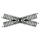 Croisement 30° - Minitrix 14958 - N : 1/160 - 104,2 mm - code 80 - 2