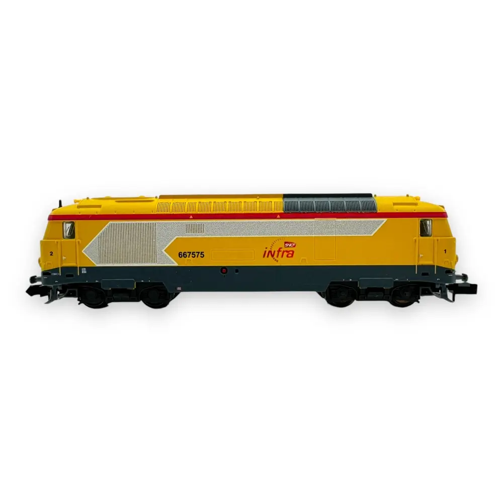 Locomotive diesel BB 67400 "infra" - MiniTrix 16707 - N 1/160 - SNCF - EP VI - 2R - DCC Son - 3