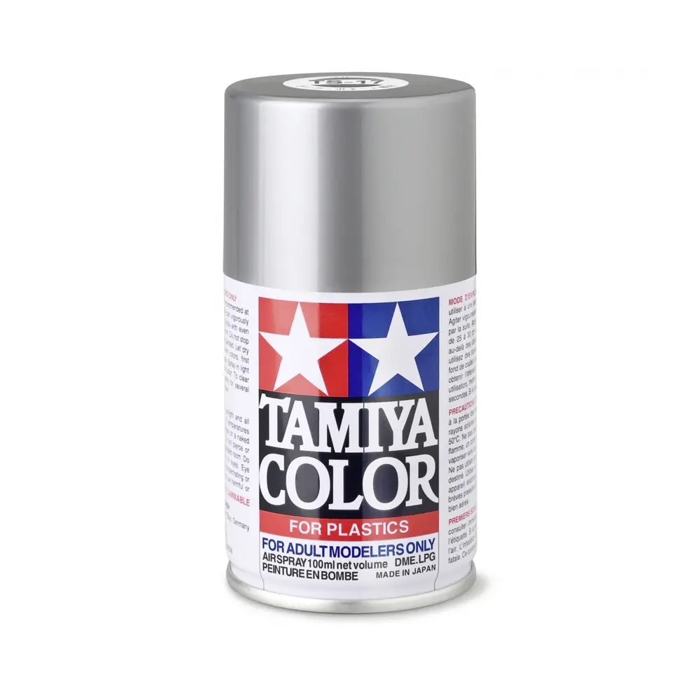 Aluminium argent brillant - Tamiya TS-17 - 100 ml - 2