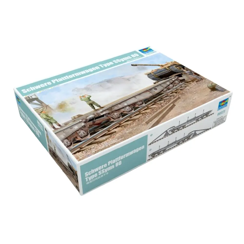 Chariot à plate-forme  lourde type Ssyms 80 - Trumpeter 00221 - 1/35 - 2