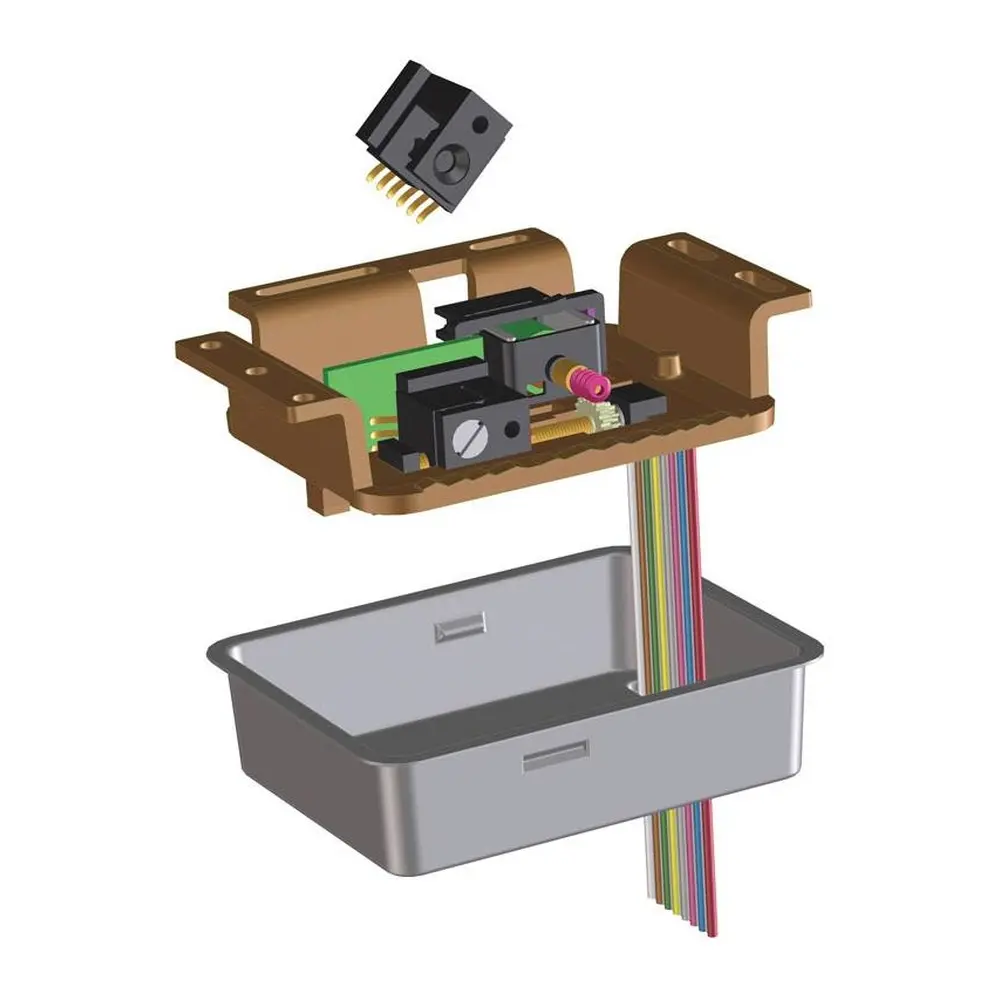 Moteur d'aiguillage lent Tillig Bahn 86112 - HO 1/87 - dessous de table - 2