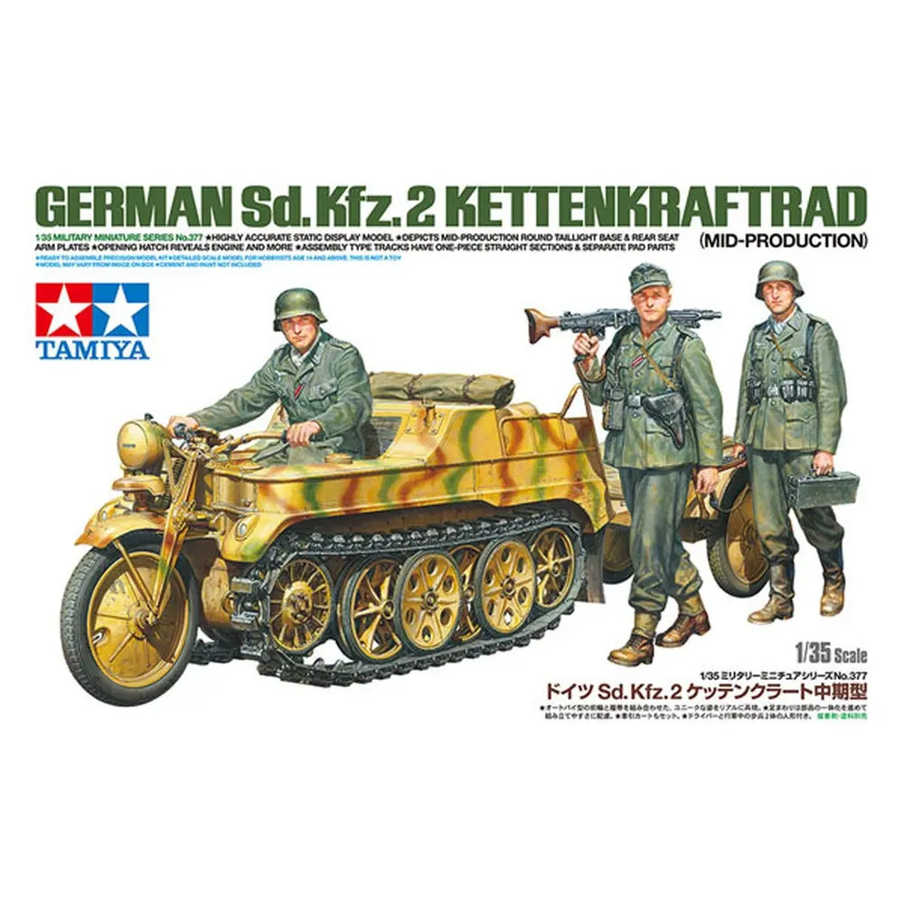 Véhicule militaire Sd.Kfz.2 et soldats - TAMIYA 35377 - 1/35 - 4