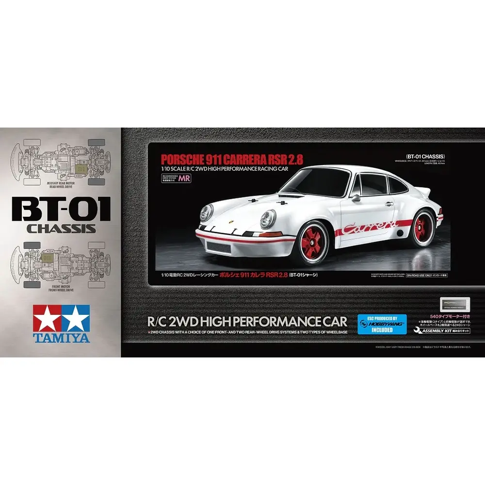 Porsche 911 Carrera RSR 2.8 BT01, 2WD, en kit - Tamiya 58740 - 1/10 - 2