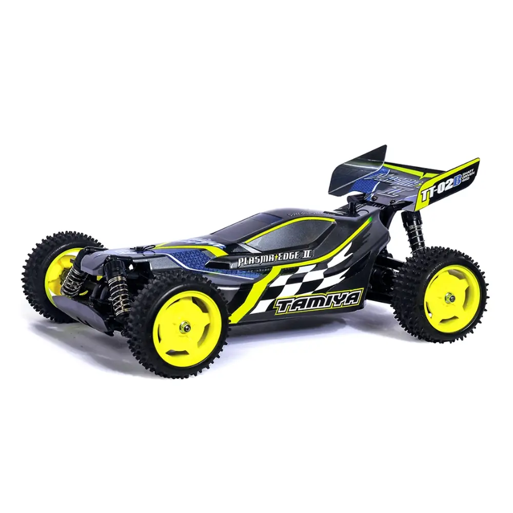 Buggy électrique Plasma Edge II Gun Metal TT02B en kit + pack accu, chargeur, servo, télécommande - Tamiya 47446L - 1/10 - 3