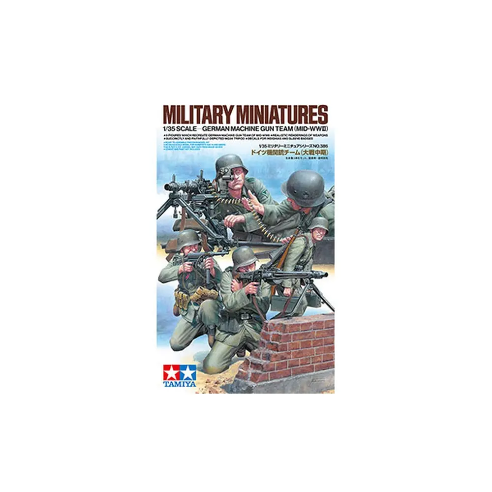 Mitrailleurs Allemands MG42 - Tamiya 35386 - 1/35 - 5 personnages - 2