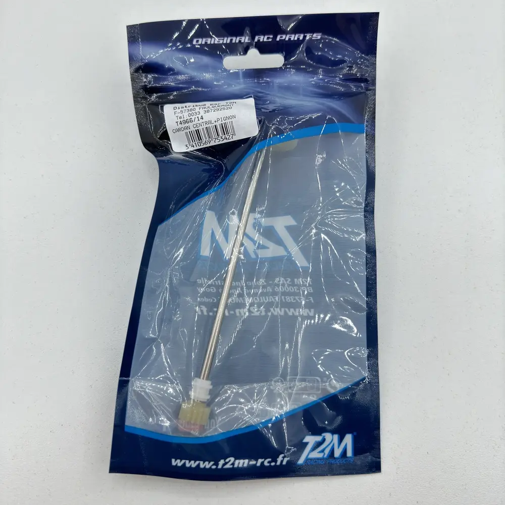 Cardan central + pignon - T2M T4966/14 - 1/16 - 3