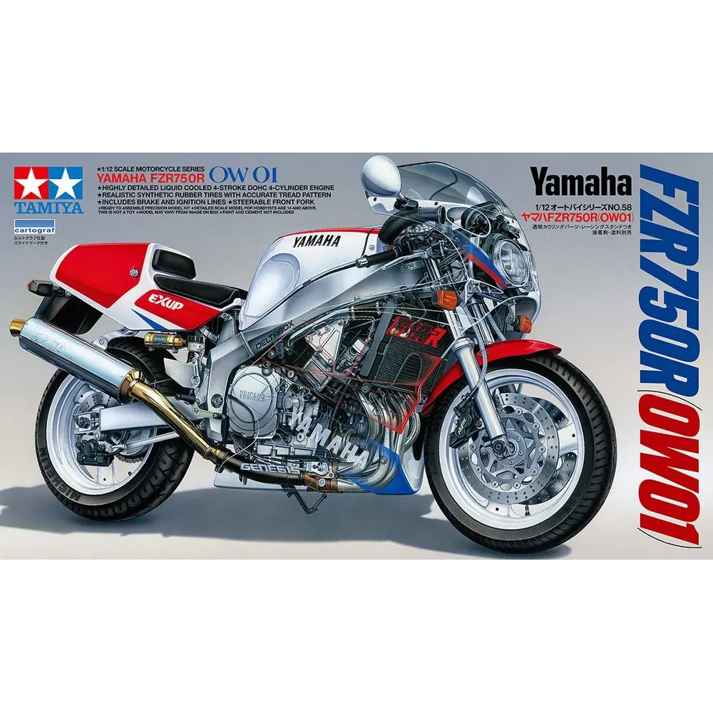 Moto Yamaha FZR750R (OW01) - Tamiya 14058 - 1/12 - 2