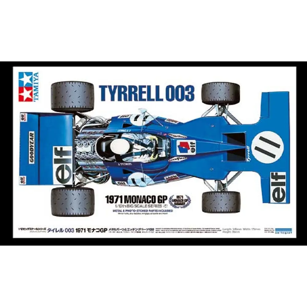 Formule 1 - Tyrrell 003 1971 GP Monaco - TAMIYA 12054 - 1/12 - 5
