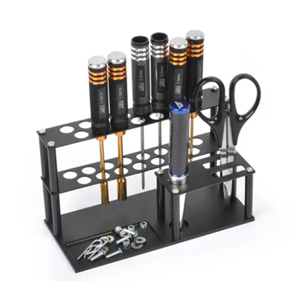 Porte Outils Noir Alu & Métal - T2M T422547 - 195x90x115mm - 2