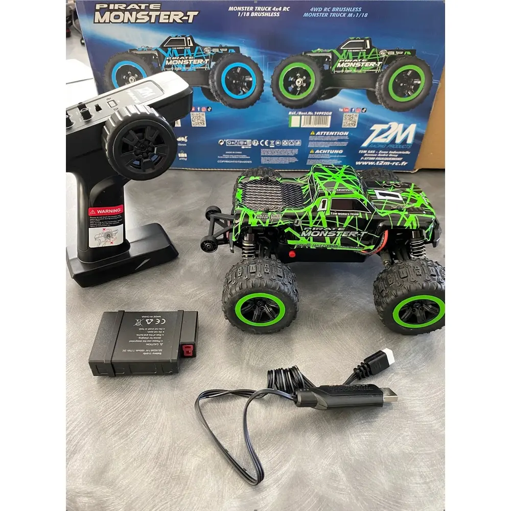 Pirate Monster-T vert brushless - T2M T4992GR - 1/18 - 2