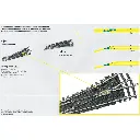 Aiguillage droite 15° coeur pola - Minitrix 14939 - 112.6 mm - N : 1/160 - code 80 - 2