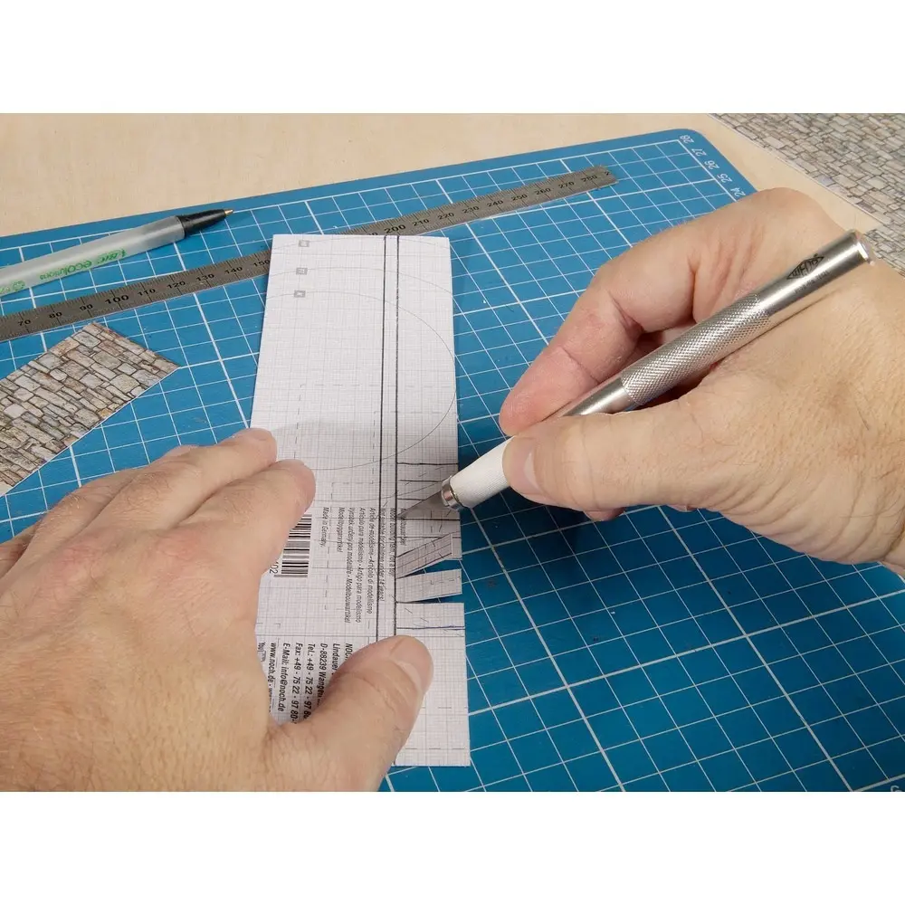 Feuille de carton 3D « Pavé irrégulier » - Noch 56723 - HO 1/87 - 3