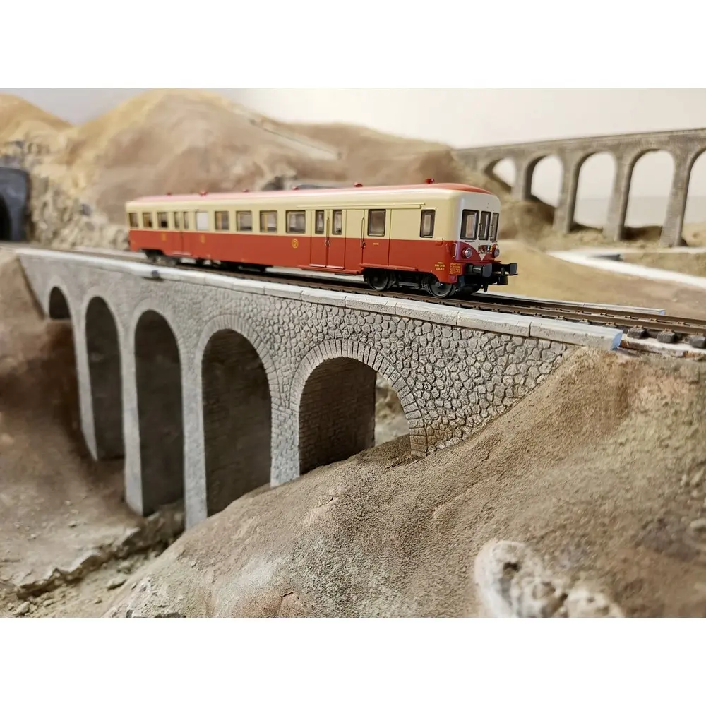 Remorque renforcée d'autorail ZR BD 27135 - R37 HO41264 - HO 1/87 - SNCF - IV - Analogique - 2R - 5